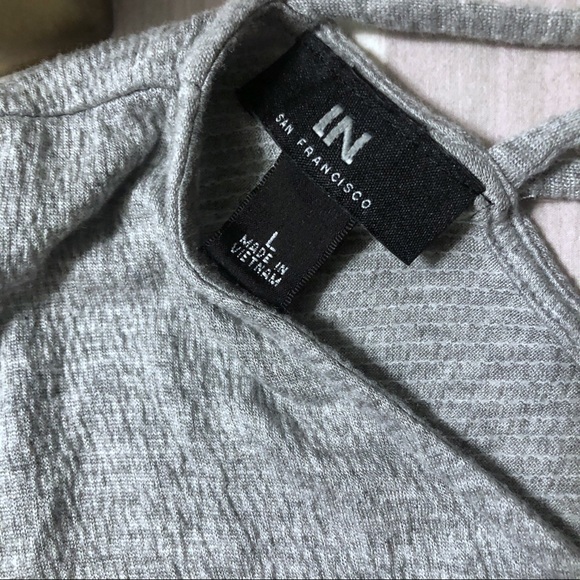 I.N. San Francisco gray top size Large - Picture 4 of 7